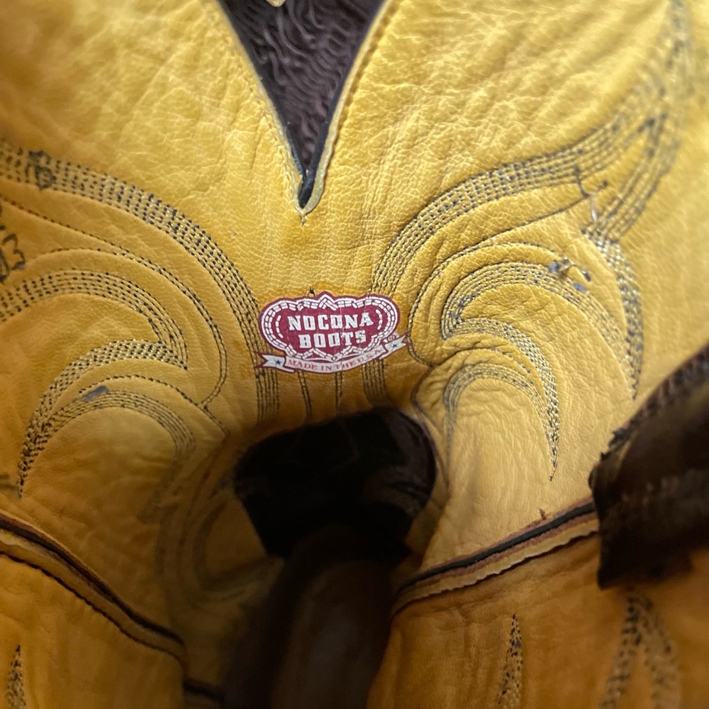 ❤️Vintage Great USED Condition 10B Ostrich leg Nocona Boots - Picture 5 of 12